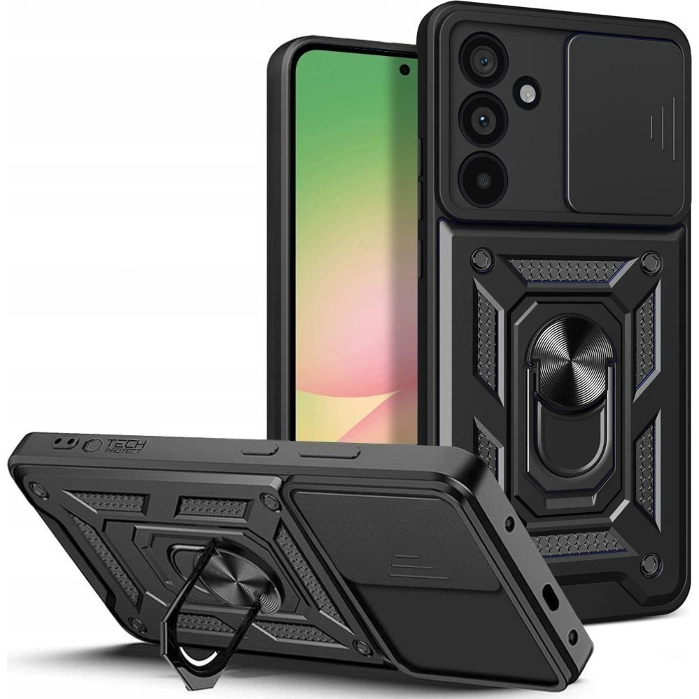 Tech-Protect Camshield Pro to eleganckie etui w kolorze czarnym do Samsung Galaxy A57 5G